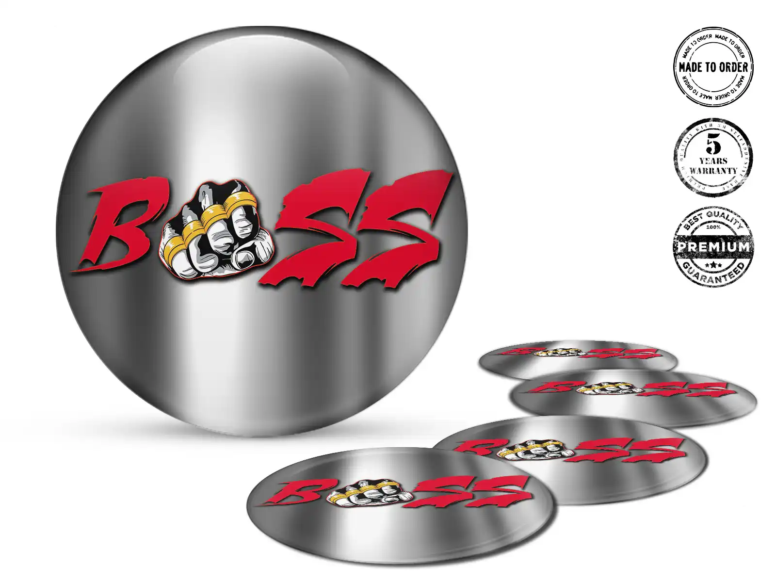 Hub Cap Sticker Style Turbo Burst